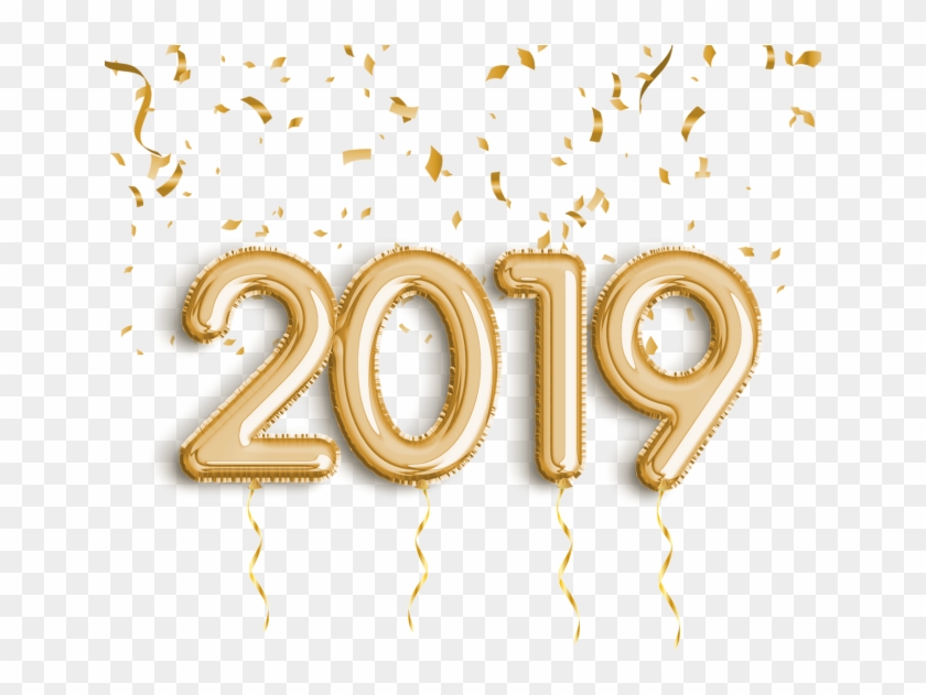 2019 Golden Balloon - Illustration Clipart #3563369