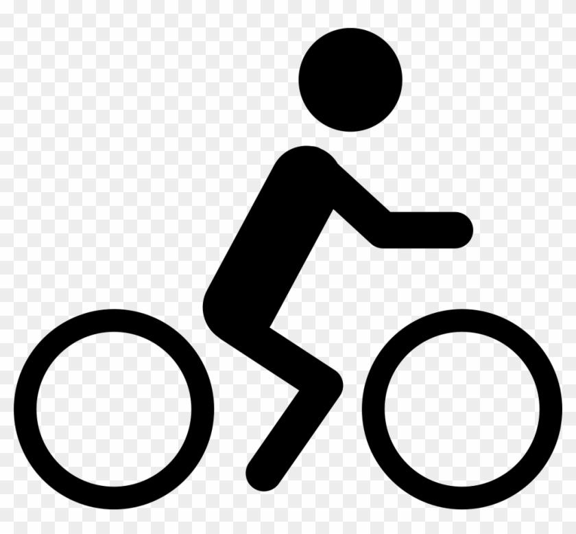 Man Riding A Bicycle Comments - Person Riding Bike Icon Clipart #3563591
