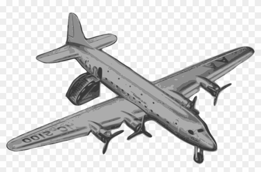 Airplane Casablanca Landed Old Retro Runway - Avion Dc4 Png Transparent Clipart #3563701