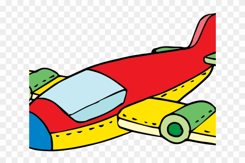 Library Cartoon Airplane Clipart - Toy Plane Png Transparent Png #3563740