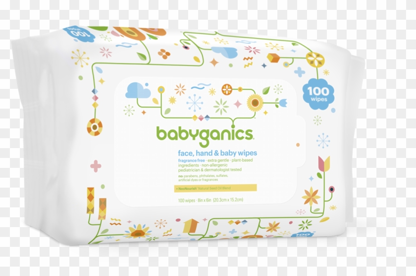 Babyganics Face, Hand & Baby Wipes, Fragrance Free - Babyganics Wipes Clipart
