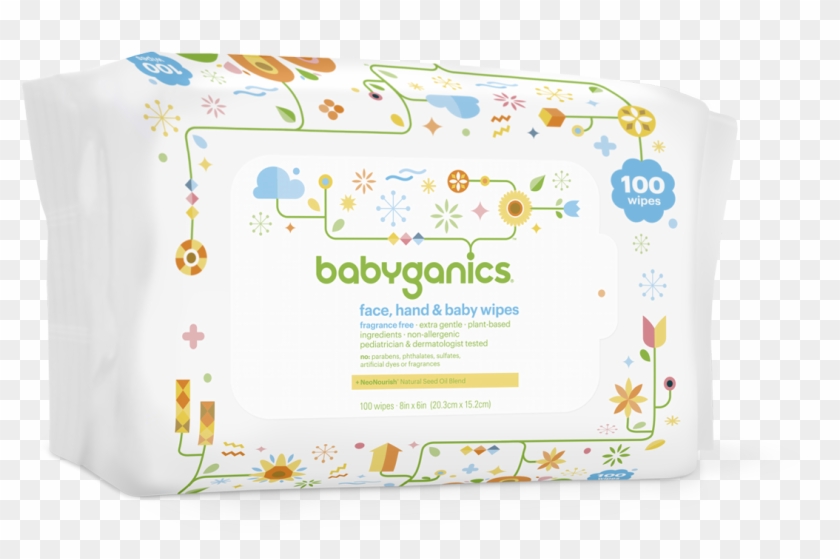 Babyganics Face, Hand & Baby Wipes, Fragrance Free - Babyganics Wipes Clipart #3563806