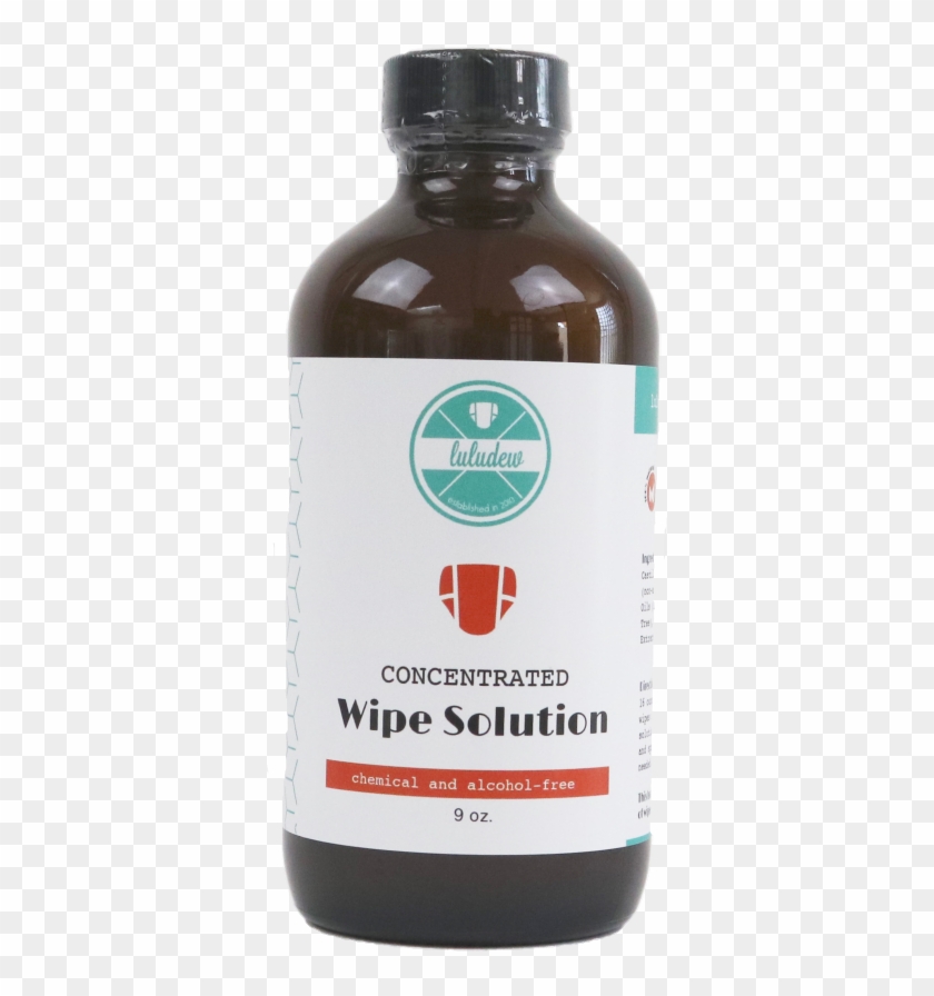 Concentrated Wipe Solution - Glass Bottle Clipart #3564086
