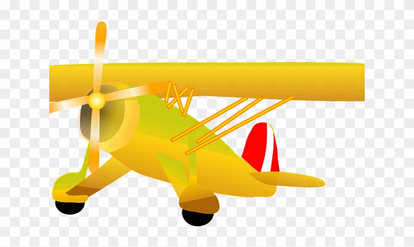 Flying Clipart Old Plane - Airplane - Png Download