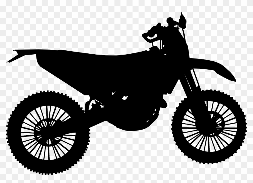 Silhouette Of A Dirt Bike - Imagenes De Moto Factory Clipart