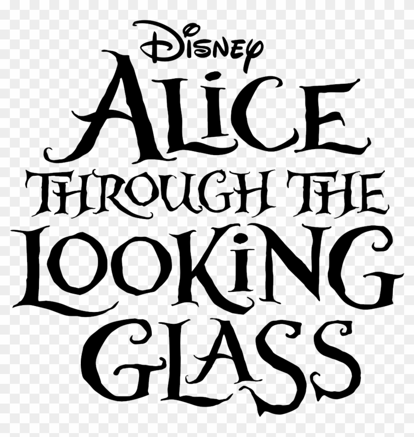 Alice Through The Looking Glass - Alice Through The Looking Glass Typography Clipart