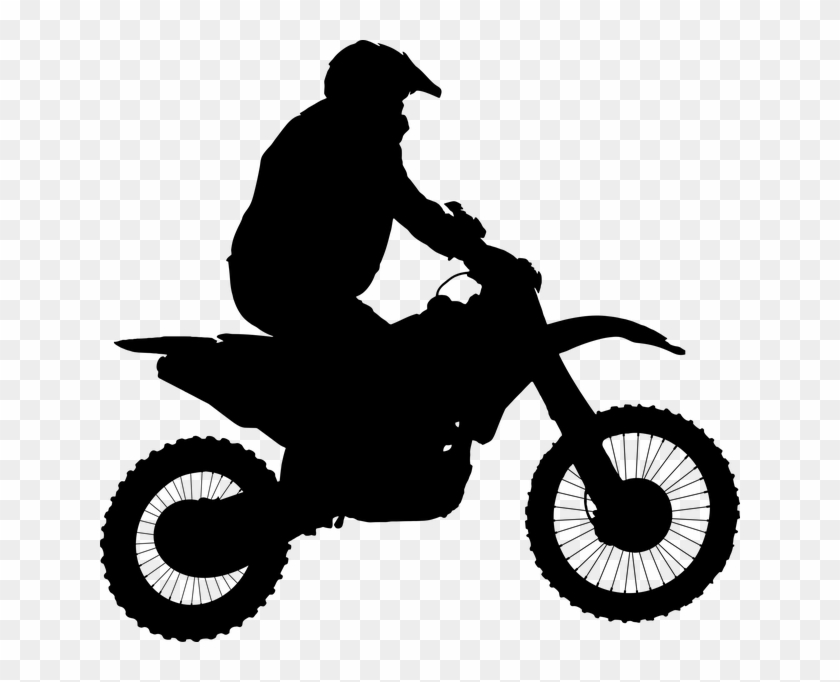 Silhueta Motocross Clipart