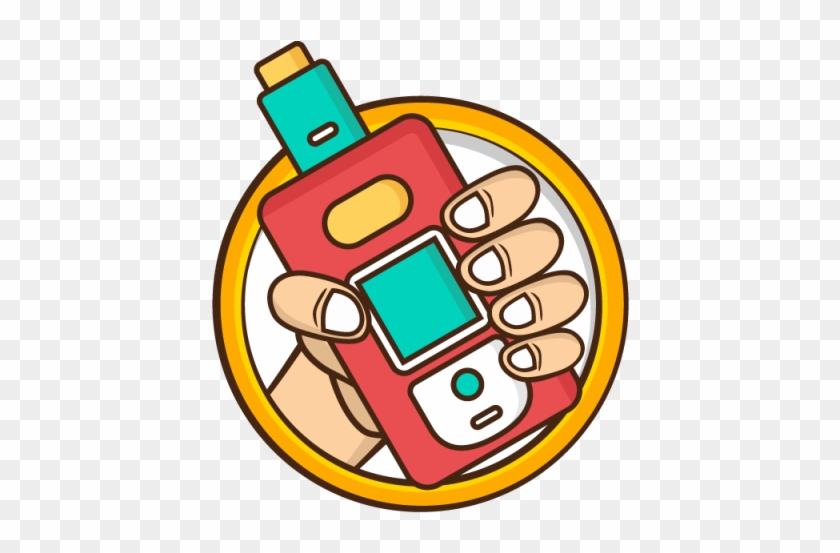 Hand Holding Vaporizador Vaping - Electronic Cigarette Clipart