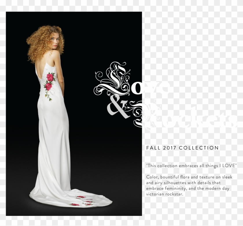 Elizabeth Fillmore Sheath Wedding Dress, Red Rose Wedding - Illustration Clipart #3564535