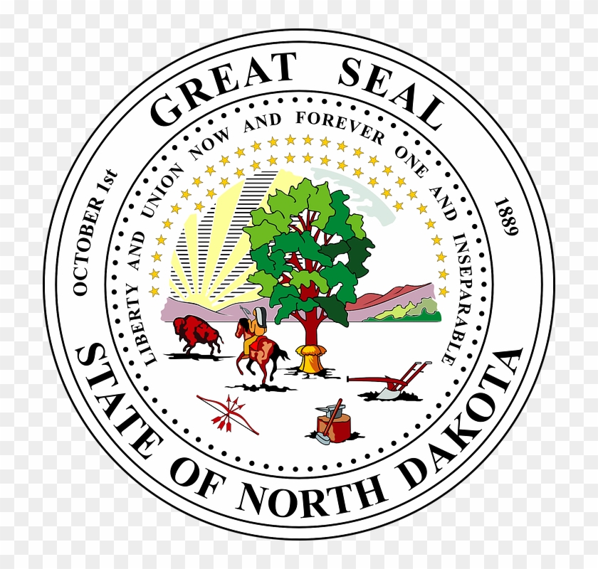 Seal North Dakota Symbol Region Insignia Icon - Siegel North Dakota Clipart