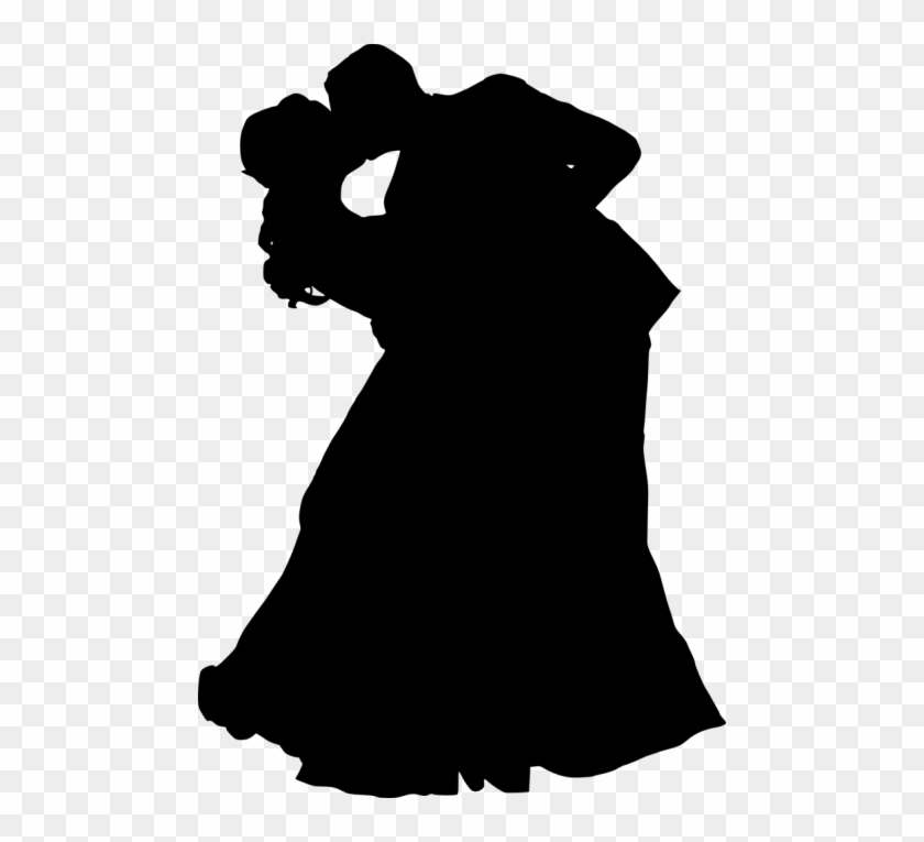 Image Black And White Library And Groom Png Free Images - Groom And Bride Silhouette Clipart #3564716