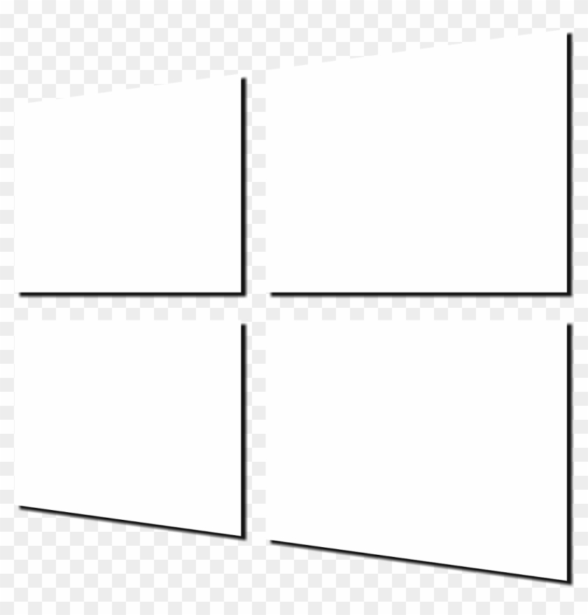 Stylish Glass Png ✅✅ - Windows Logo White Png Clipart