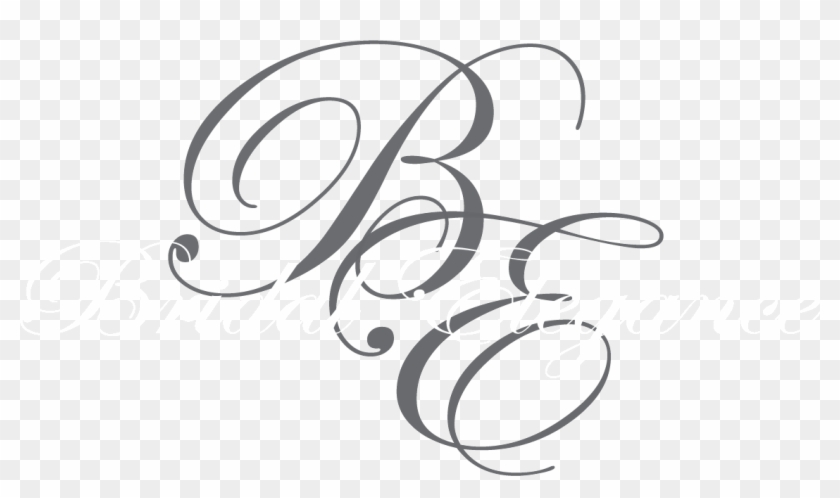 Bridal Elegance - Letter E Script Font Clipart