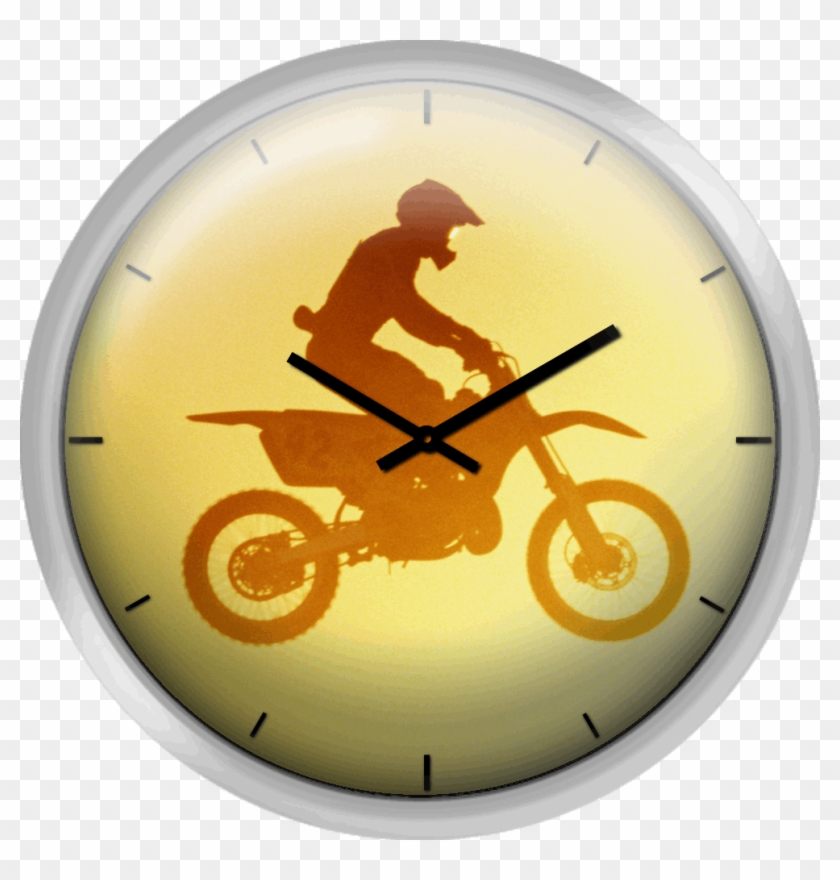 Sunset Silhouette - Wall Clock Clipart