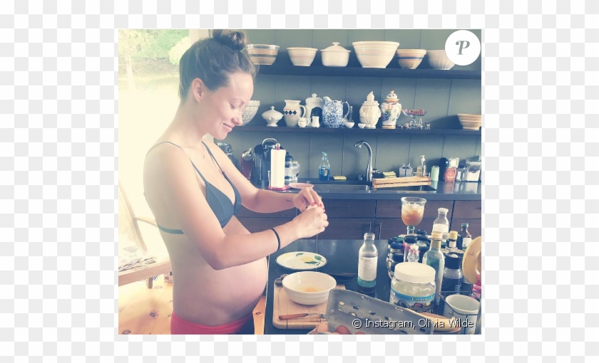 Olivia Wilde, En Bikini Et Au Naturel, Cuisine Des - Olivia Wilde Baby Bump Clipart #3565584