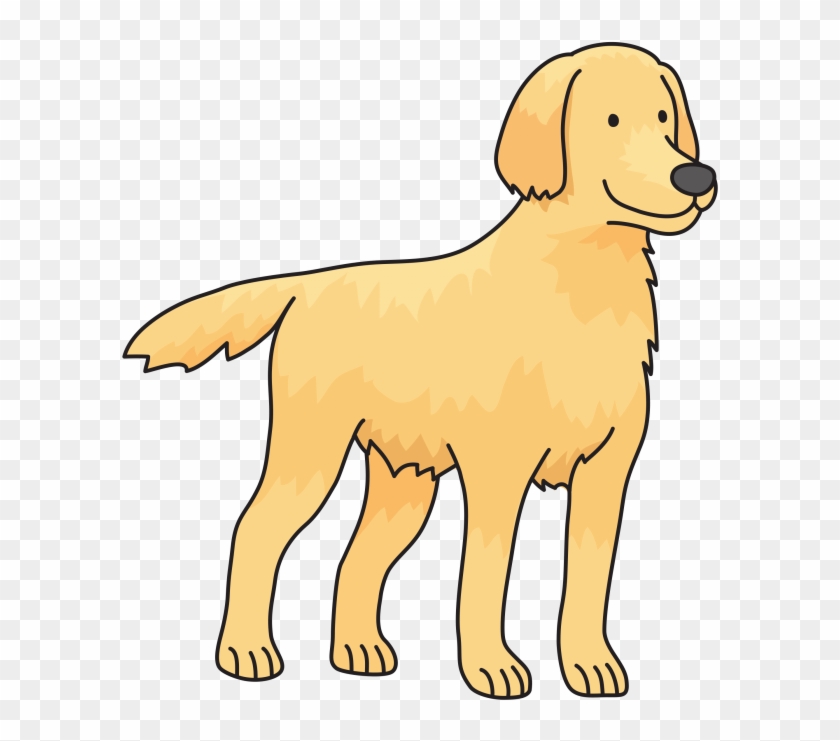 Big Dog Png - Easy Golden Retriever Drawing Clipart #3565865