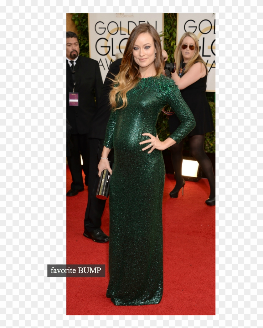 Olivia Wilde In Gucci - Golden Globe Award Red Carpet 2014 Clipart #3565992