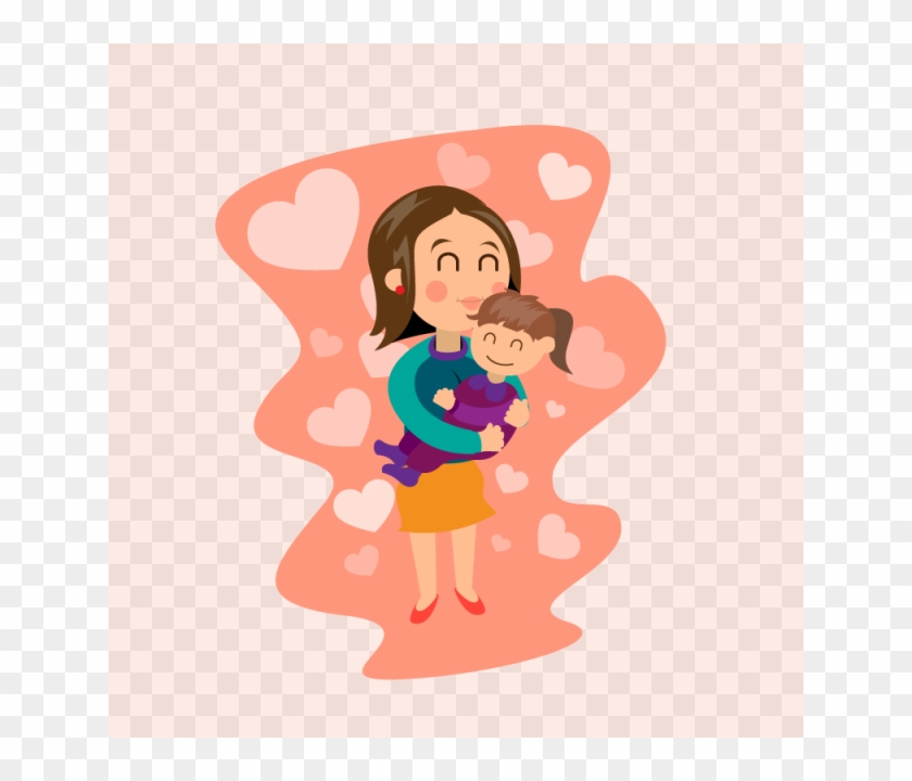 Woman Holding Her Mothers - พื้น หลัง แม่ ลูก Clipart