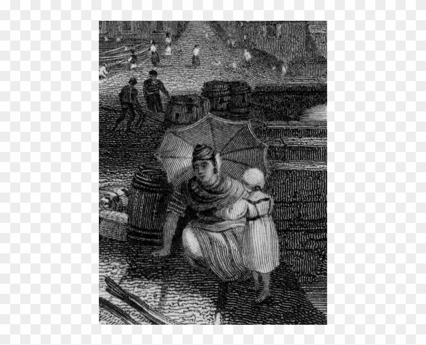 Mother And Daughter - Painting Clipart