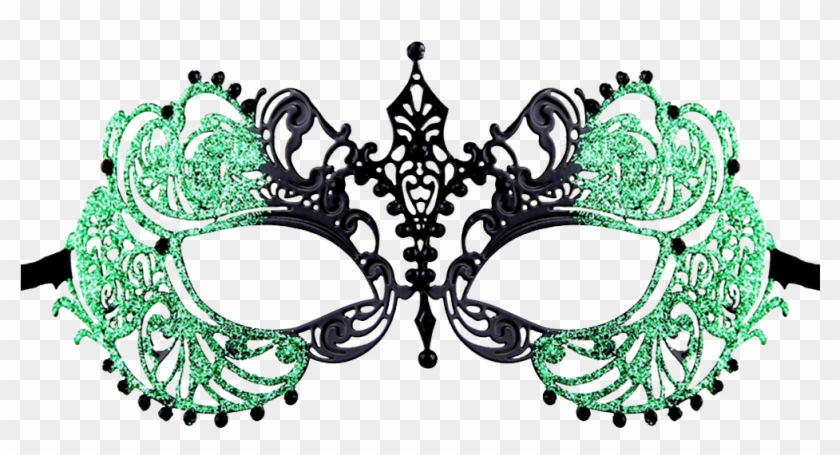 Glitter Series Laser Cut Metal Venetian Pretty Womens - Masquerade Mask Blue Metal Clipart
