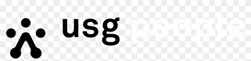 Usg People Logo Black And White - Usg People Clipart