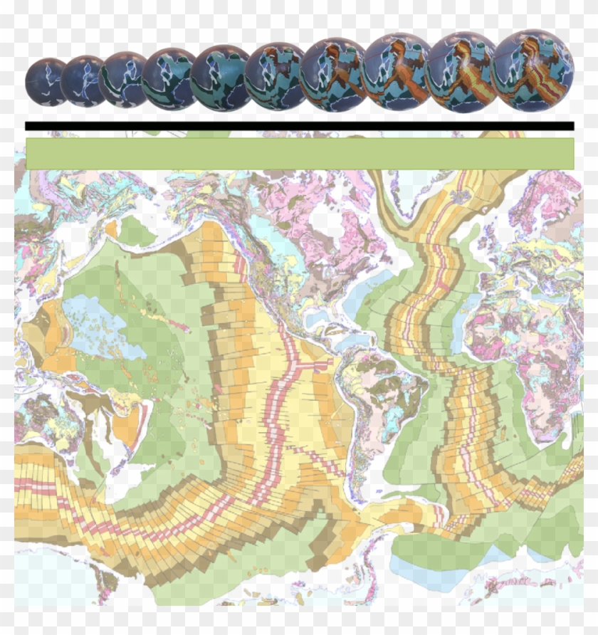 North America - Geological Map Of The World Clipart