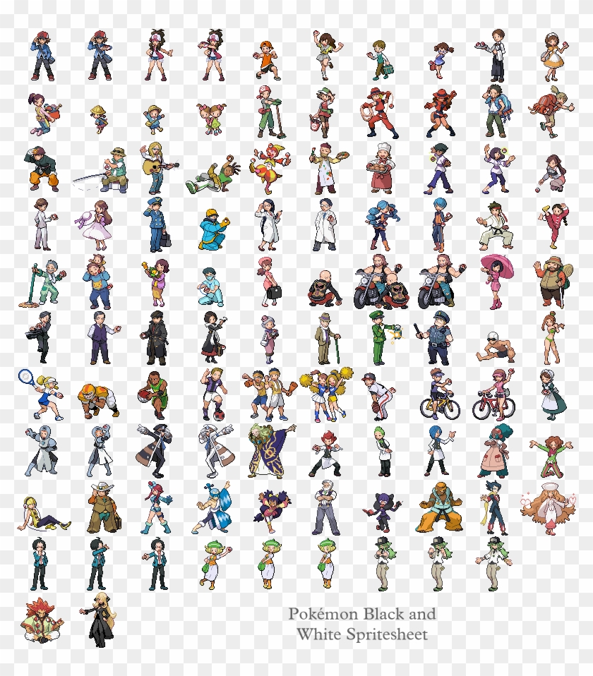 I Ve Got The Bw Sprites Pokemon People Sprites - Pokemon Black Trainer Sprites Clipart #3566771