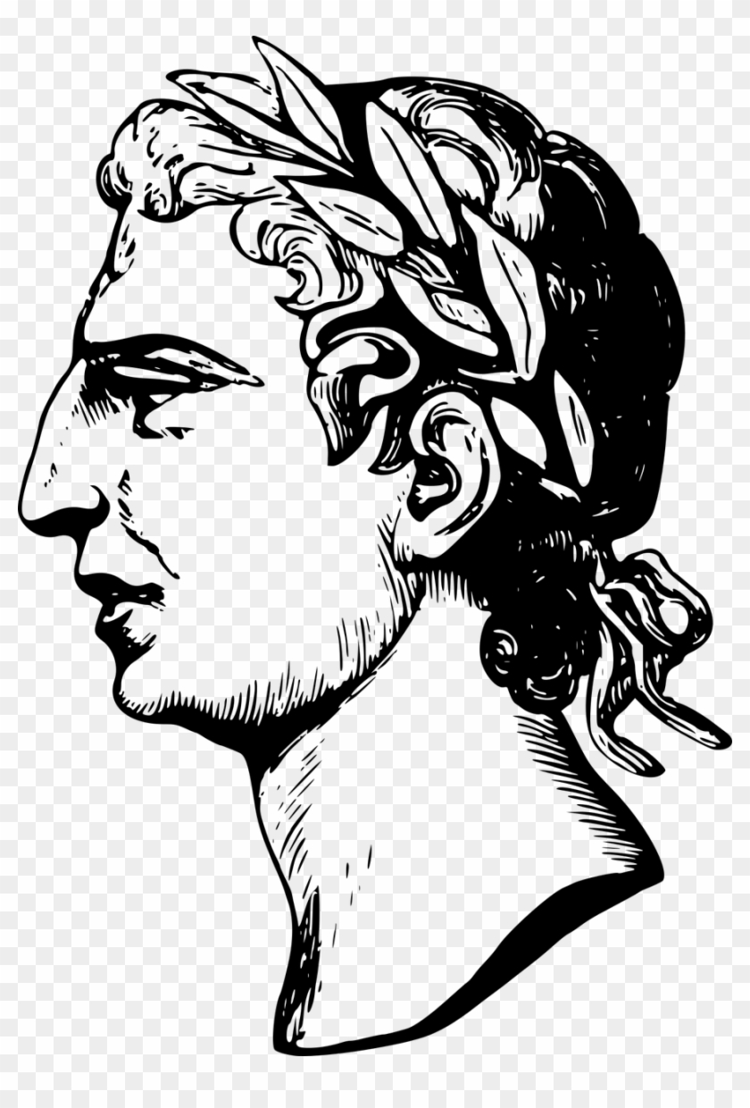 Famous History Orator People Png Image - Roman Black And White Clipart #3566823