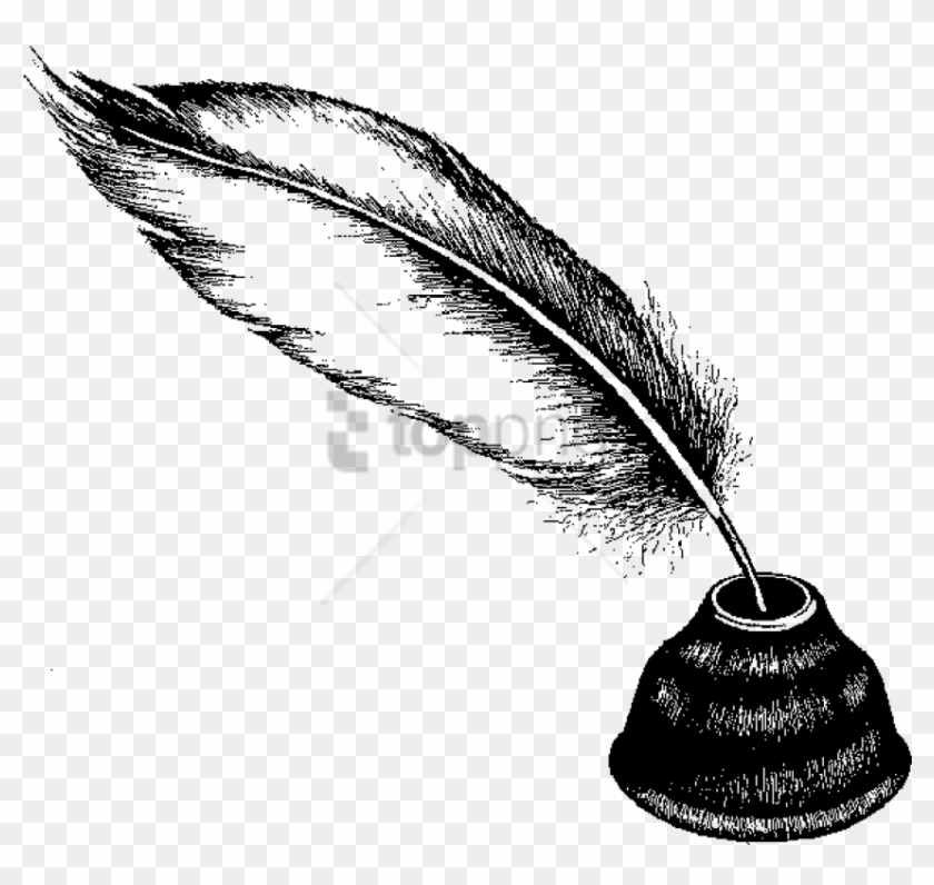Free Png Feather Pen And Ink Transparent Png Image - Transparent Background Feather Pen Clipart #3566911