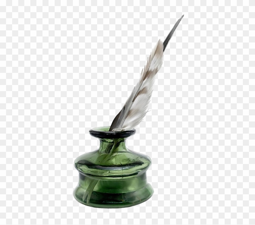 Ink Pot Transparent Background - Quill And Ink Clipart