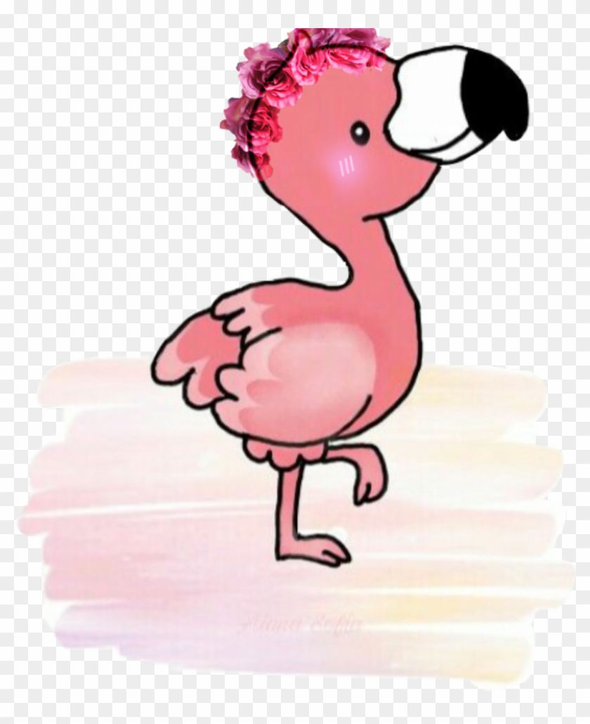 #flamingo #kawaii , Png Download - Kawaii Flamingos Clipart