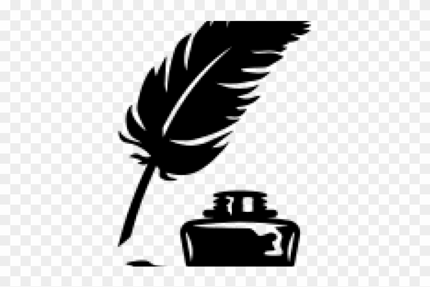 Quill Pen Images - Quill And Ink Pot Clipart - Png Download #3567375