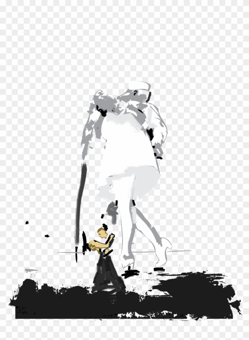 He Was Playing Bass Guitar With His Heavy Metal Band, - Illustration Clipart