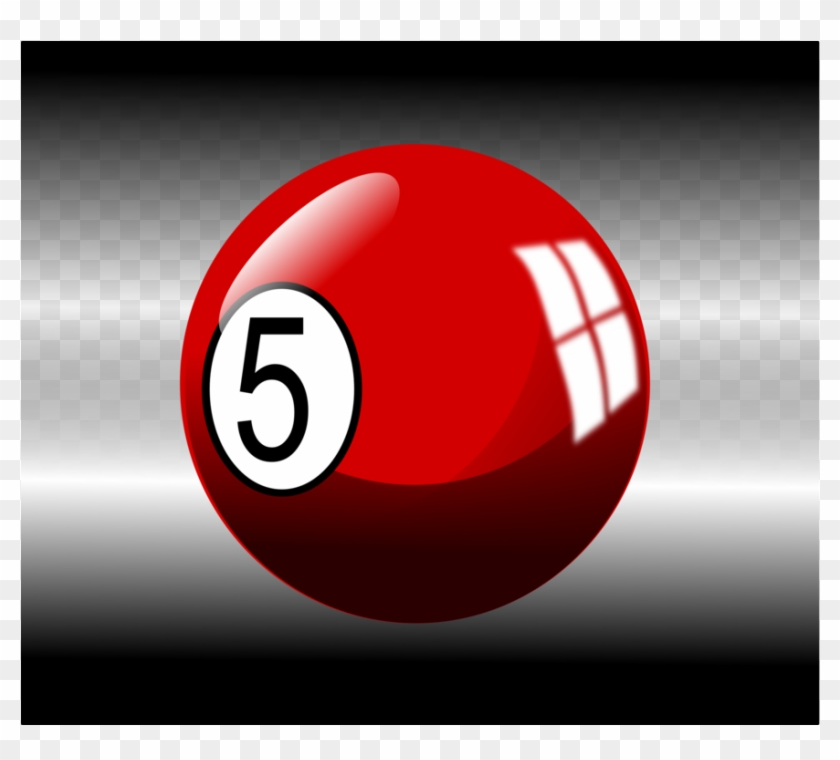 Billiard Balls Eight-ball Billiards Pool Rack - Bola Billiard No 5 Clipart
