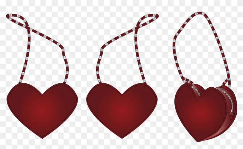 Multi Viewpoint Technical Flat Sketches Of Two Heart - Graff Emerald And Diamond Necklace Clipart