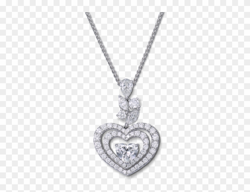 99 Carat Dazzling Heart Is Cradled In The Middle Of - Locket Clipart