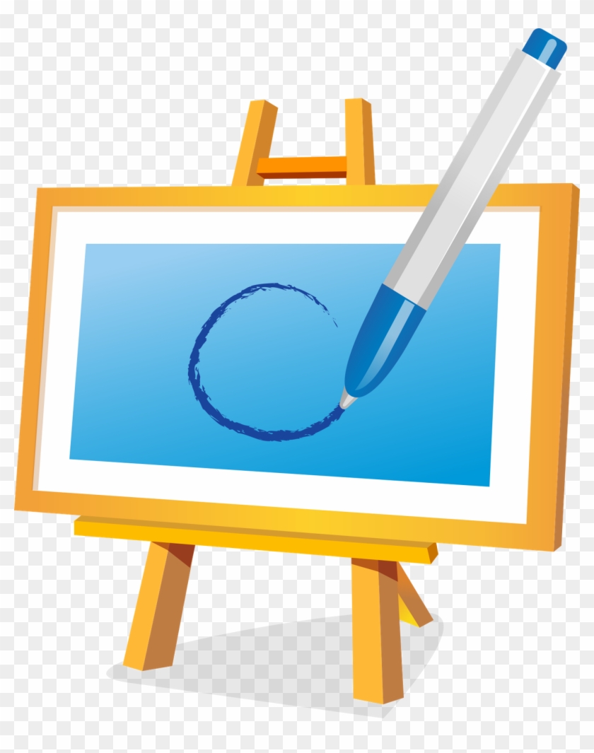 Png Transparent Library Painting Drawing Clip Art Transprent - Drawing Board Cartoon Png #3567963