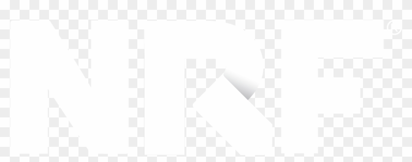 Nrf 2018 Logo Design Horizontal White Frombluetextnotag Clipart