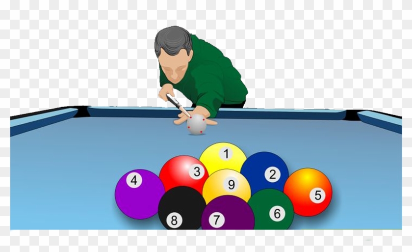 Ball Break Png How To In Ⓒ - Billiard Player Clipart Png Transparent Png #3568311