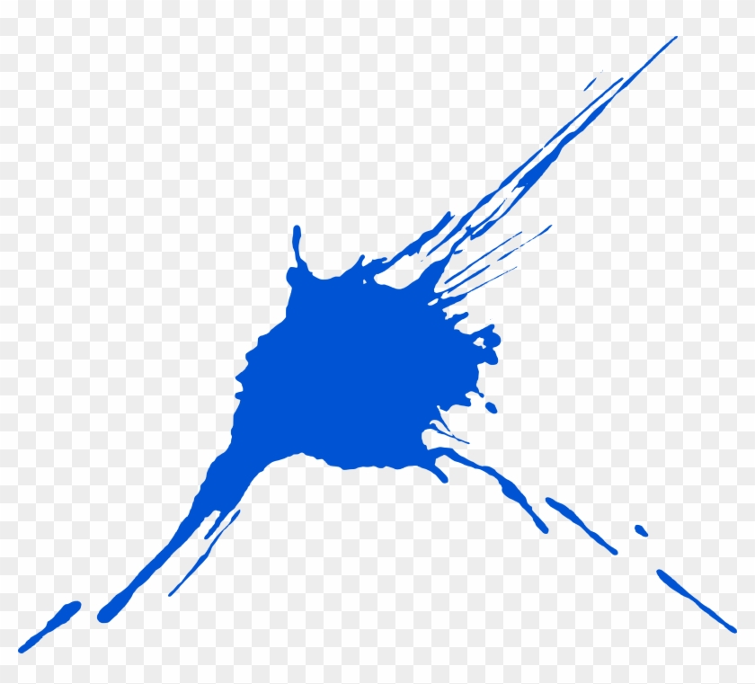 10 Blue Paint Splatters - Blue Paint Splatter Png Clipart #3568403