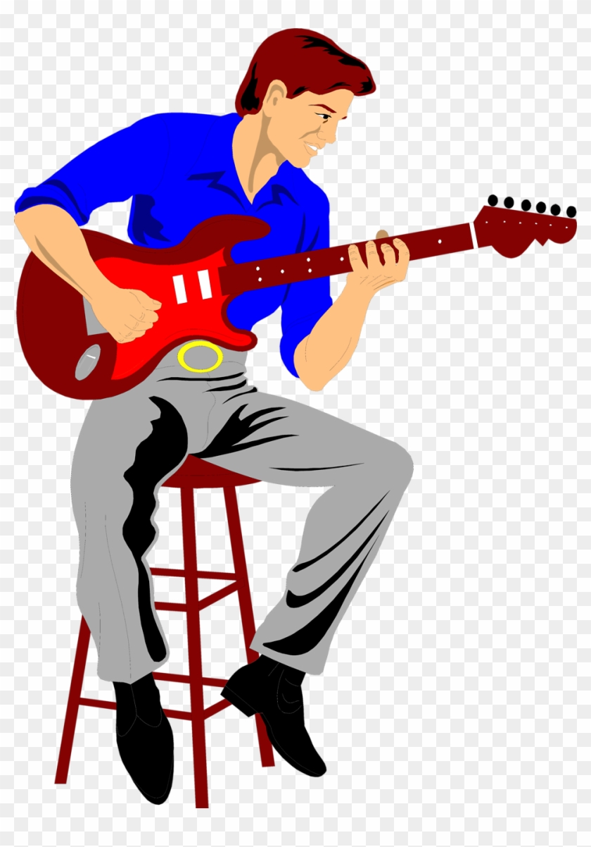 Png Image With Transparent Background - Guitarist Clip Art