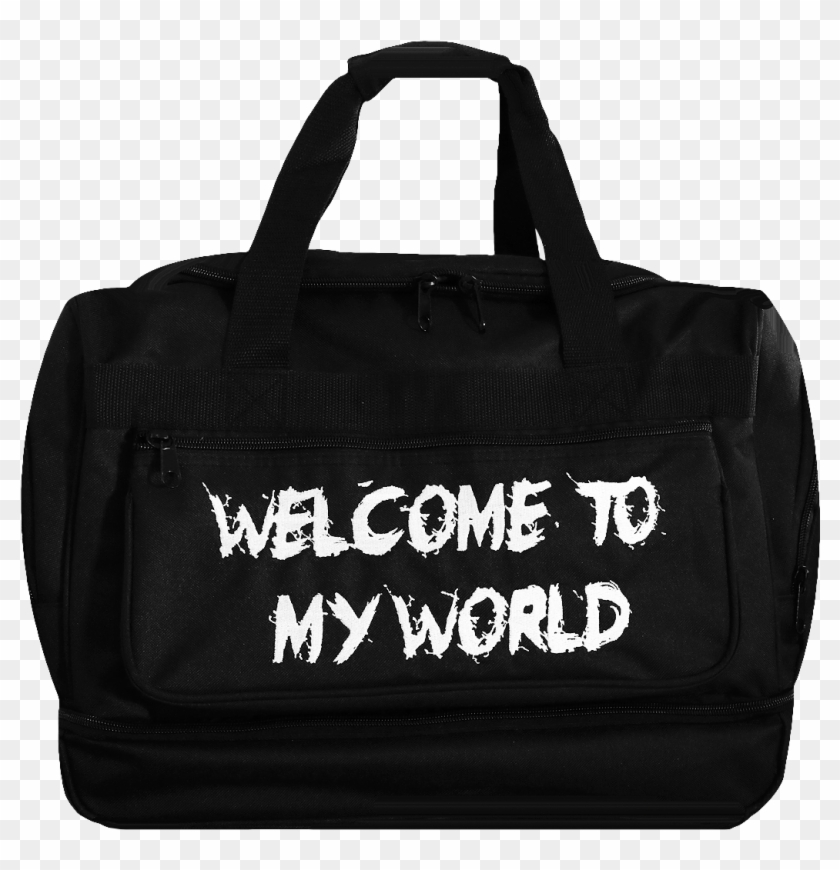 5% Welcome To My World Gym Bag - Hand Luggage Clipart #3568581