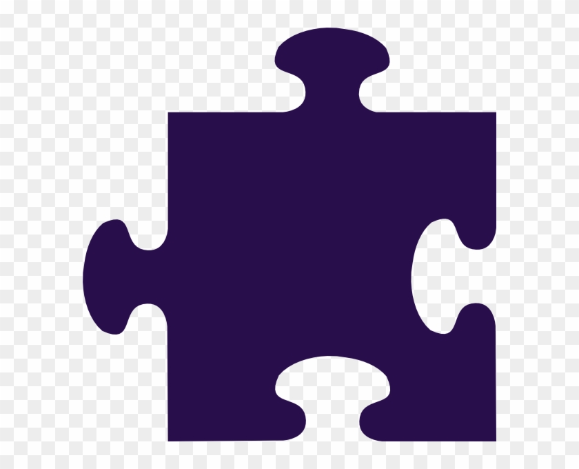 Puzzle Piece Clip Art At Clipart Library - Purple Puzzle Pieces - Png Download #3568686
