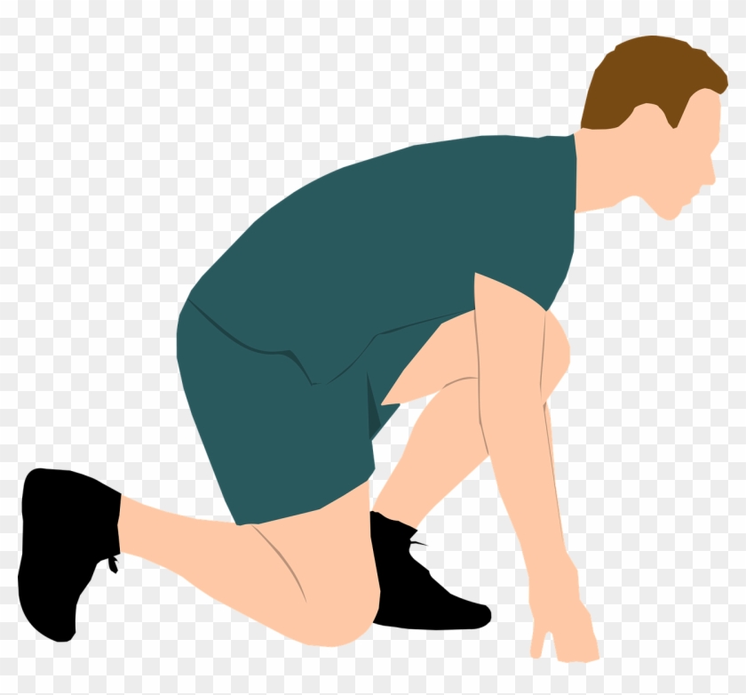 Isolated Jogger Jogging - Illustration Clipart