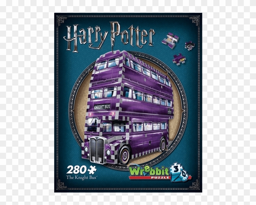 The Knight Bus 3d 280 Piece Wrebbit Jigsaw Puzzle - Harry Potter Puzzle 3d Hogwarts Express Clipart