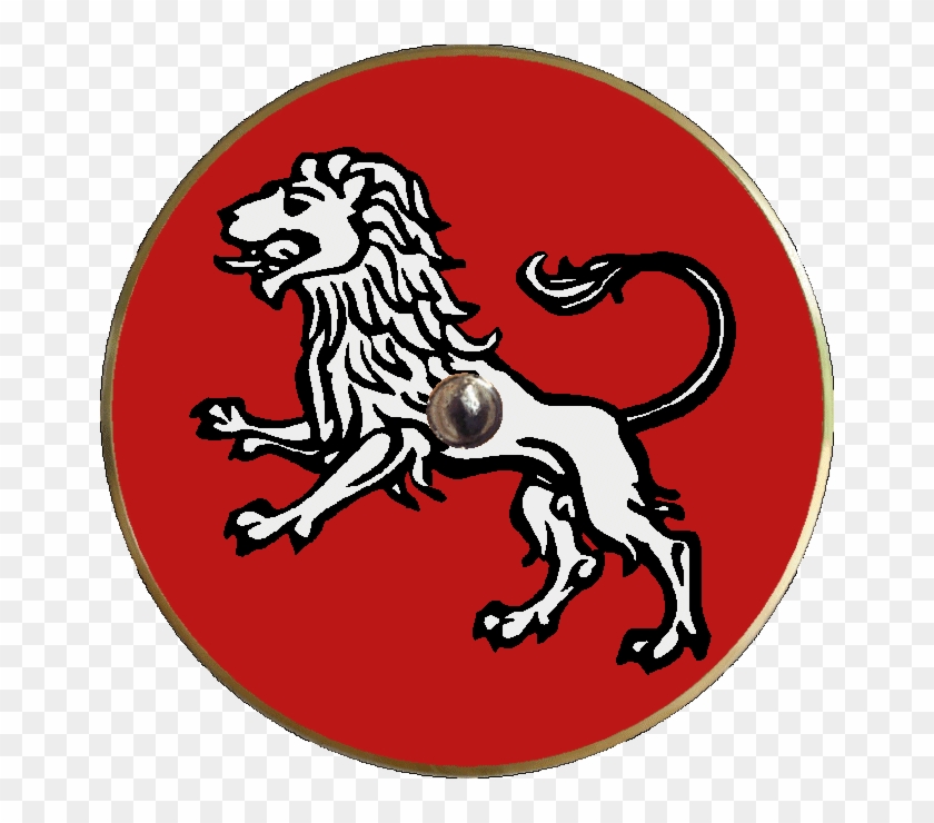 Shield Europa Ixth-xith C Red Whith Lion White - Emblem Clipart #3569265