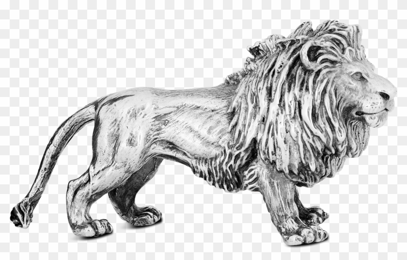 Jarosinski & Vaugoin Silver Figurine Lion Clipart