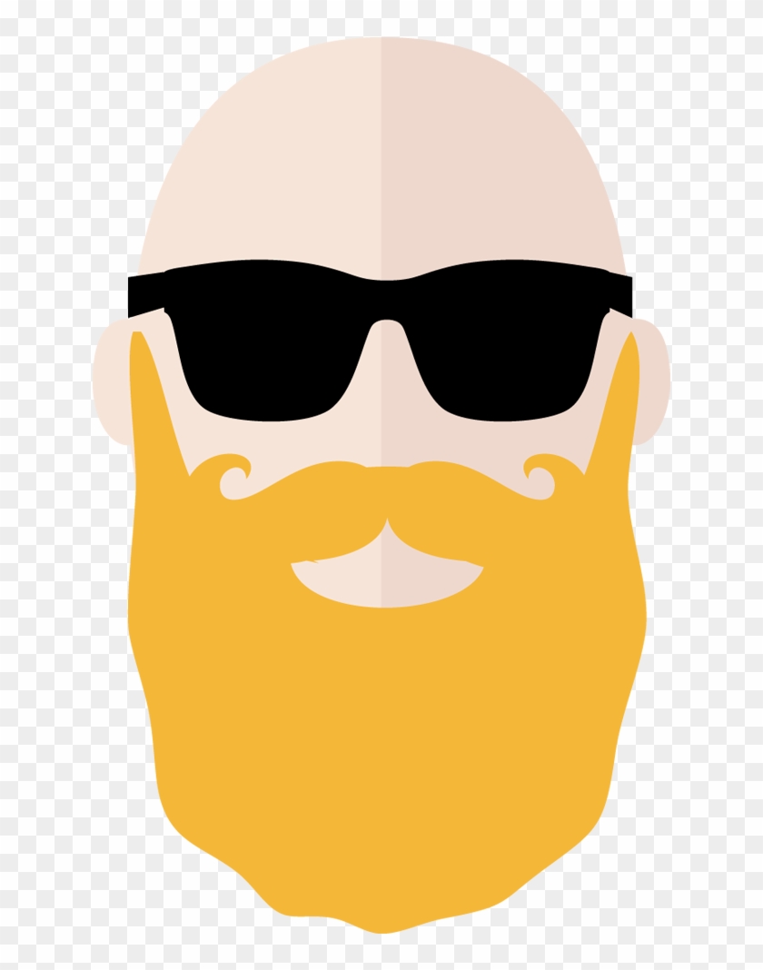 Sunglasses Clipart Facial Hair - Png Download #3569345