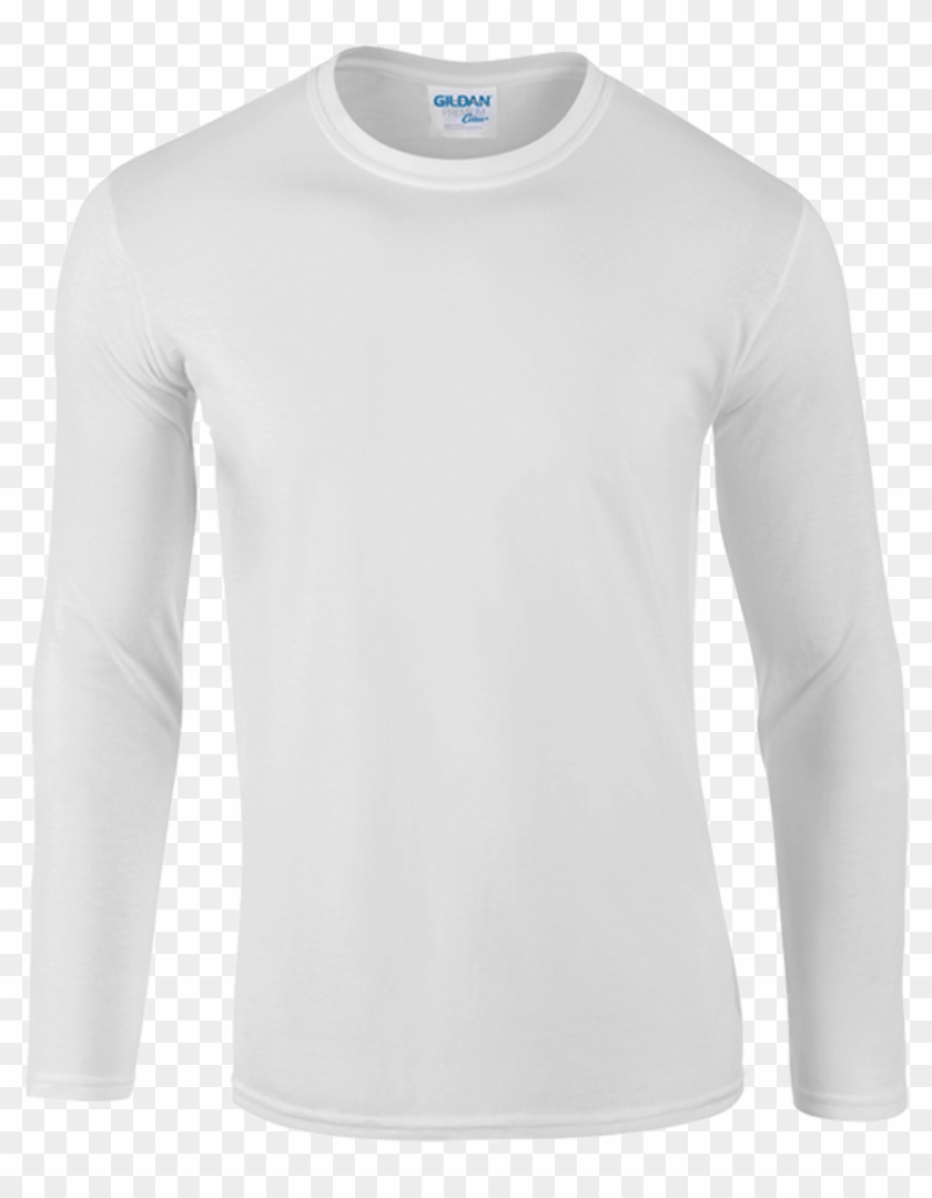 White - Long-sleeved T-shirt Clipart