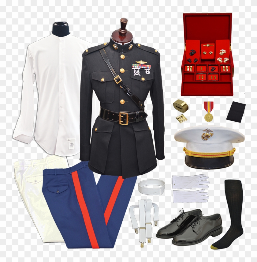 Usmc Male 2nd Lt Blue Dress Uniform Package With Accessorie - Us Marine Uniform 1800 Clipart #3569439